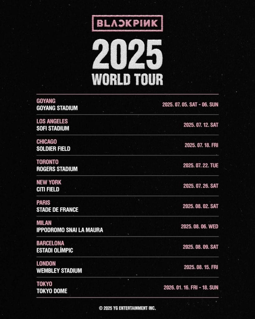 ¡BLACKPINK LLEGA A LOS ESCENARIOS EN 2025! 1 CONCIERTOS BLACKPINK