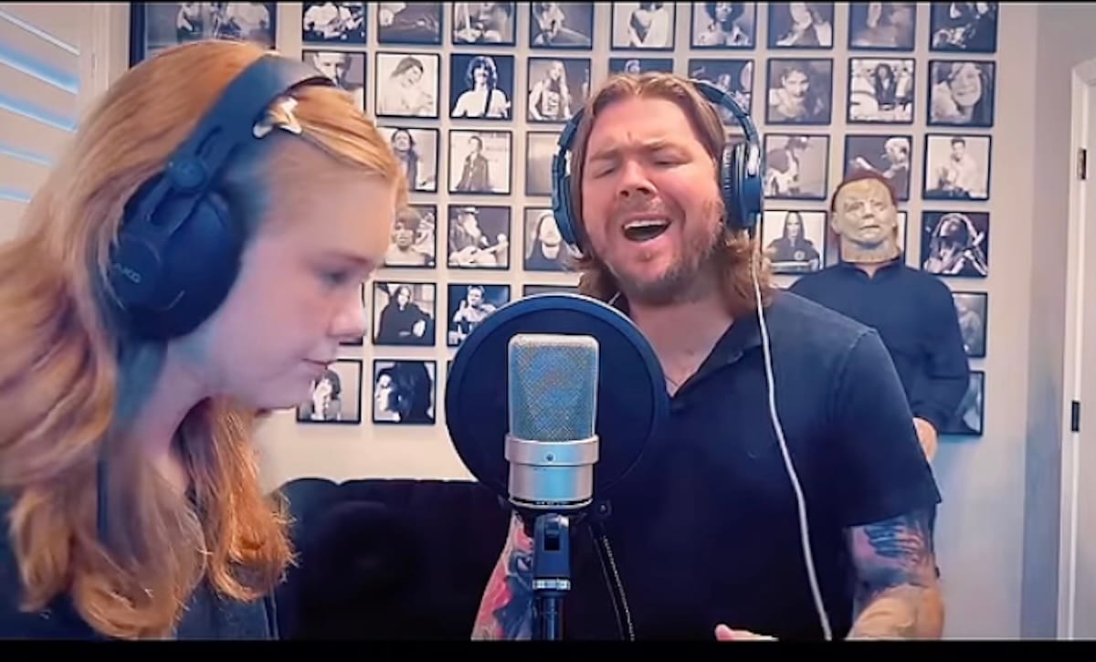 Bobby Amaru y Veda Amaru Bobby Amaru, cantante de Saliva, junto a su hija Veda Amaru, el dúo viral que canta rock en redes sociales.