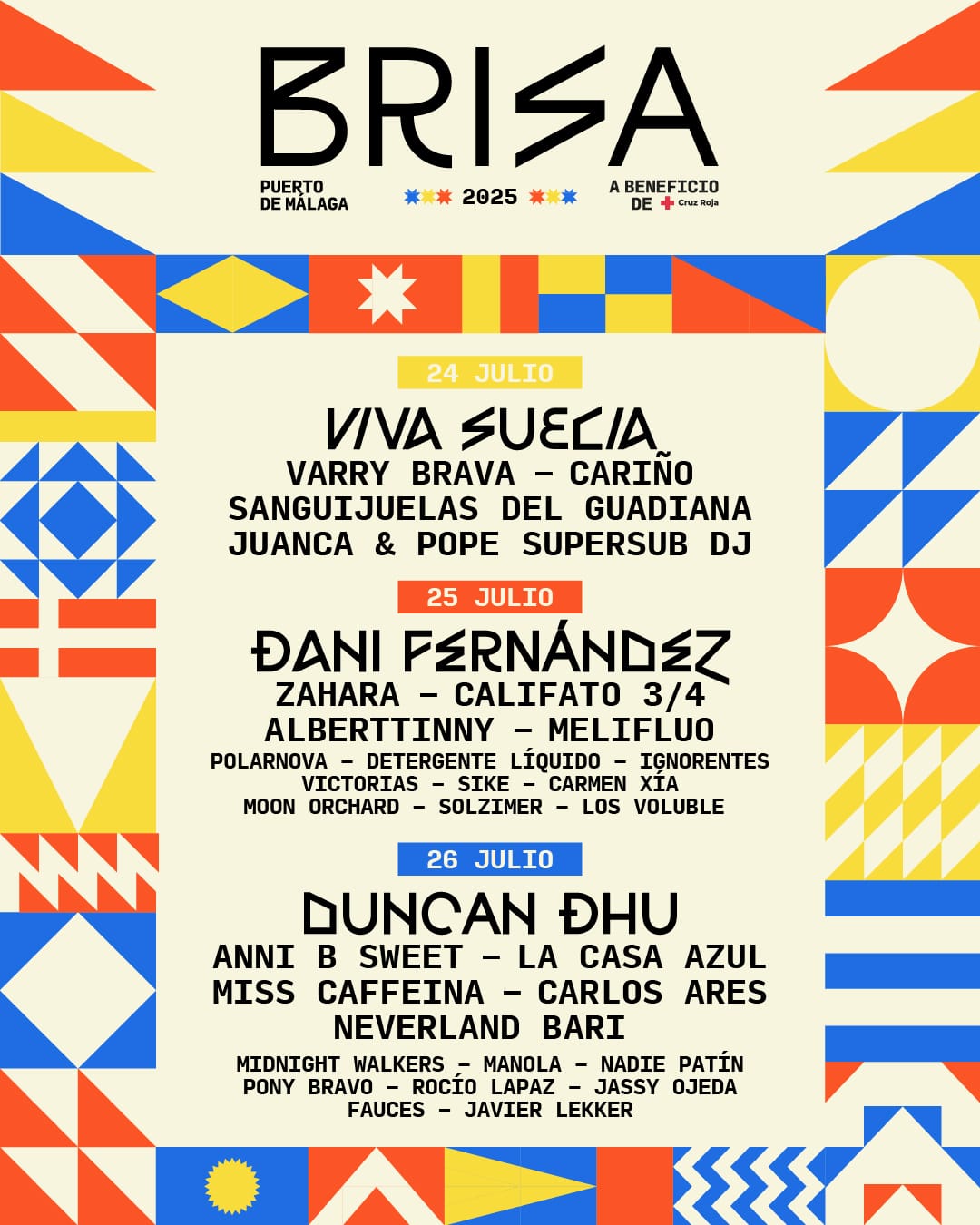 Brisa25_CartelporDias BRISA FESTIVAL 2025 CARTEL
