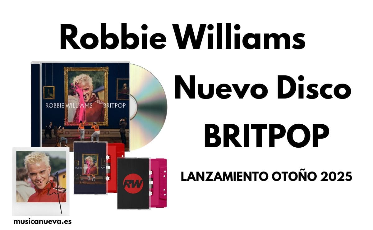 Robbie Williams Nuevo Disco Britpop Siente la energía del nuevo álbum de Robbie Williams, "BRITPOP", y prepárate para "Rocket", un single explosivo que define su regreso al sonido más puro.