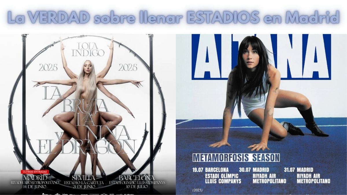 La VERDAD sobre llenar ESTADIOS en Madrid Llenaron estadios en horas, pero ahora el 'sold out' se complica. ¿Qué pasa con los conciertos de Lola Índigo y Aitana? La historia de un éxito masivo.