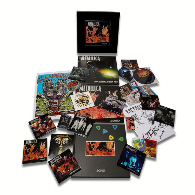 Metallica: ¿Nuevo Disco en 2025? La Verdad sobre ‘Load’ y el Álbum que Rompió el Metal 2 Contenido de la caja de "Load" de Metallica remasterizado.