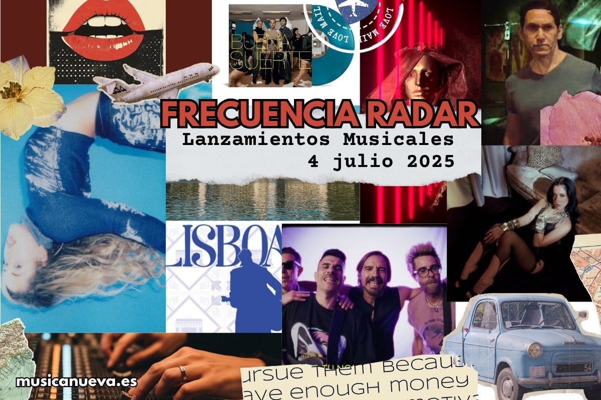 Frecuencia Radar – Lanzamientos Musicales del 4 de julio 2025 Collage de imágenes para los lanzamientos musicales de Frecuencia Radar del 4 de julio de 2025.