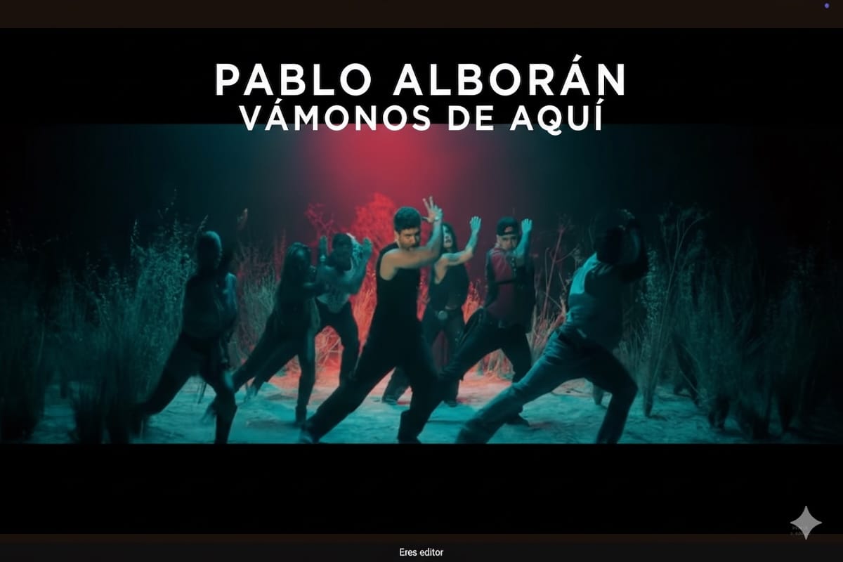 El cantautor Pablo Alborán bailando en el videoclip 'Vámonos de aquí'. 