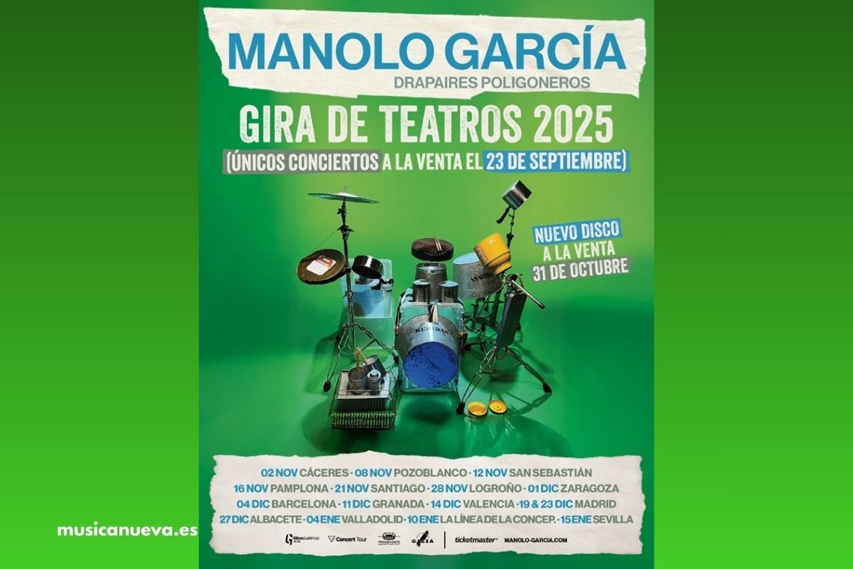 cartel-gira-2025-manolo-garcia Cartel de la próxima gira por teatros de Manolo García, presentando su próximo disco.