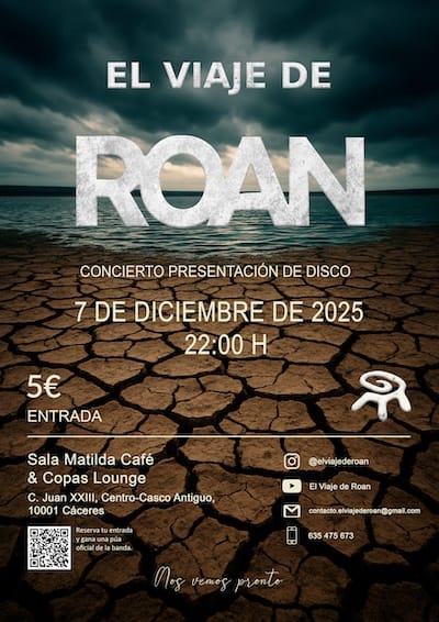 Cartel del Concierto de Presentación de "El Viaje de Roan"