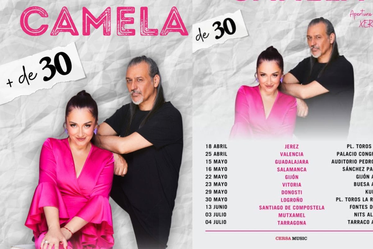 Camela Gira 2026 cartel oficial tour mas de 30 Dioni y Ángeles
