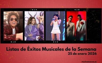 Listas de Éxitos Musicales de la Semana | 25 de enero 2026 | Romeo Santos, Golden, Bruno Mars y más